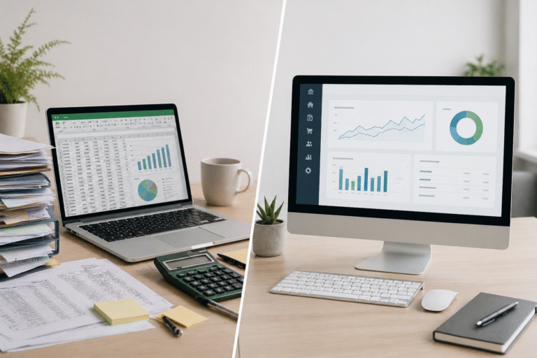 Porównanie pracy w Excelu i systemie ERP – chaos danych vs uporządkowane środowisko pracy